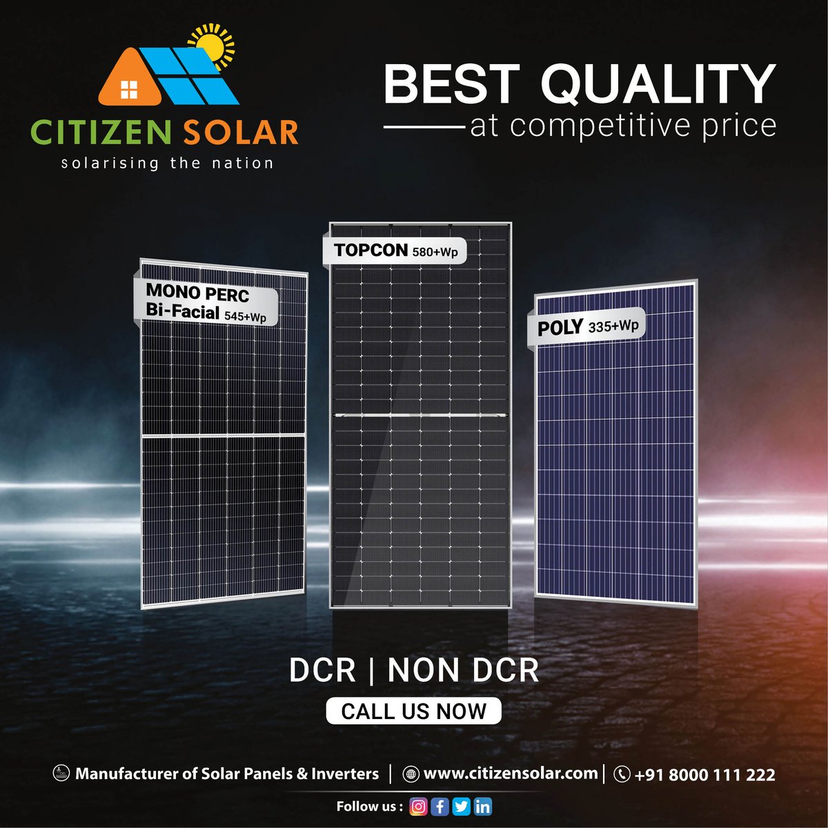 Appreciate the power of the sun this winter with a solar panel installation.
Best Quality Solar Panels & Inverters At Competitive Price.
#solarmodule #SolarEnergy  #solarsystem #monofacialsolar #solarpvsystem #solarpv #solarinstallation #topcon #DCR #NONDCR #Citizensolar #panels