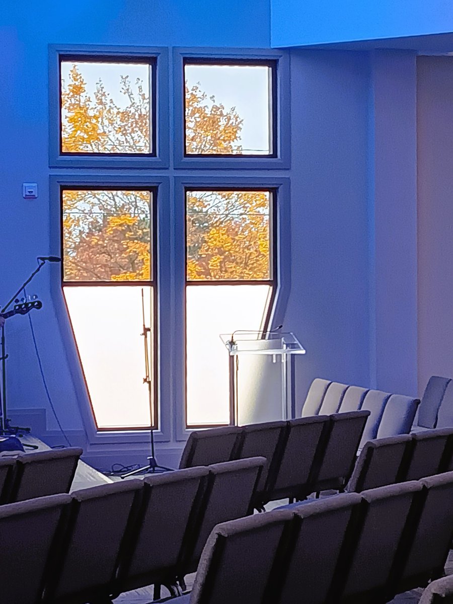 Couldn't resist taking a photo of the fall colours peeking through the cross window while at the Rock City Church KW gathering yesterday. Yes, lots of empty seats awaiting who want a fresh start to nourish their souls. #ConestogaCollege #ConestogaResidence #Cambridge, #Kitchener