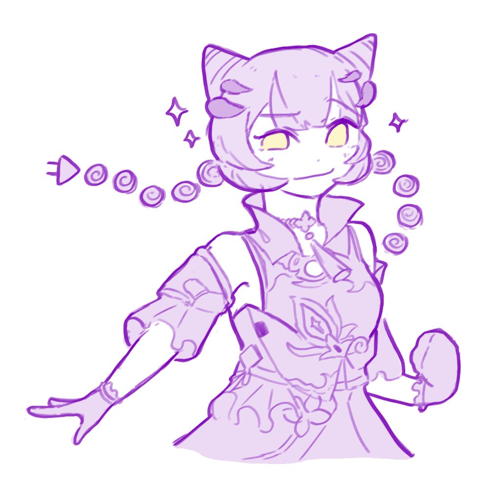 ehnzdhm's tweet photo. hexa turns into keqing! #hexacodes https://t.co/7tups1iOeq