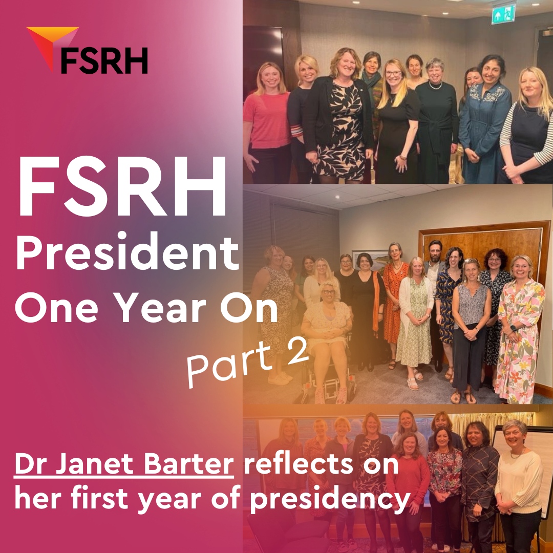 FSRH President: One year on Part 2 - New Blog Update 🌟⁠ Join us for Dr. Janet Barter’s inspiring journey as FSRH President. Witness the highlights and connections that make her role truly dynamic. Read more: rb.gy/bvm60