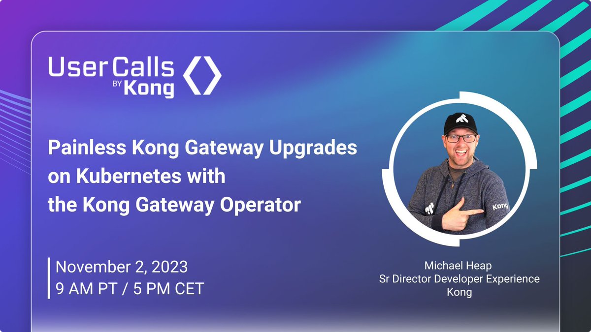 kong's tweet photo. 📅 Mark your calendars! The next #UserCall is happening THIS THURSDAY! 

The tech landscape is evolving, and so is the Kong Gateway Operator! 🛠️

@mheap has the inside scoop.

See you there! https://t.co/PdZUZ5hzvO https://t.co/r0WIlYb1tj