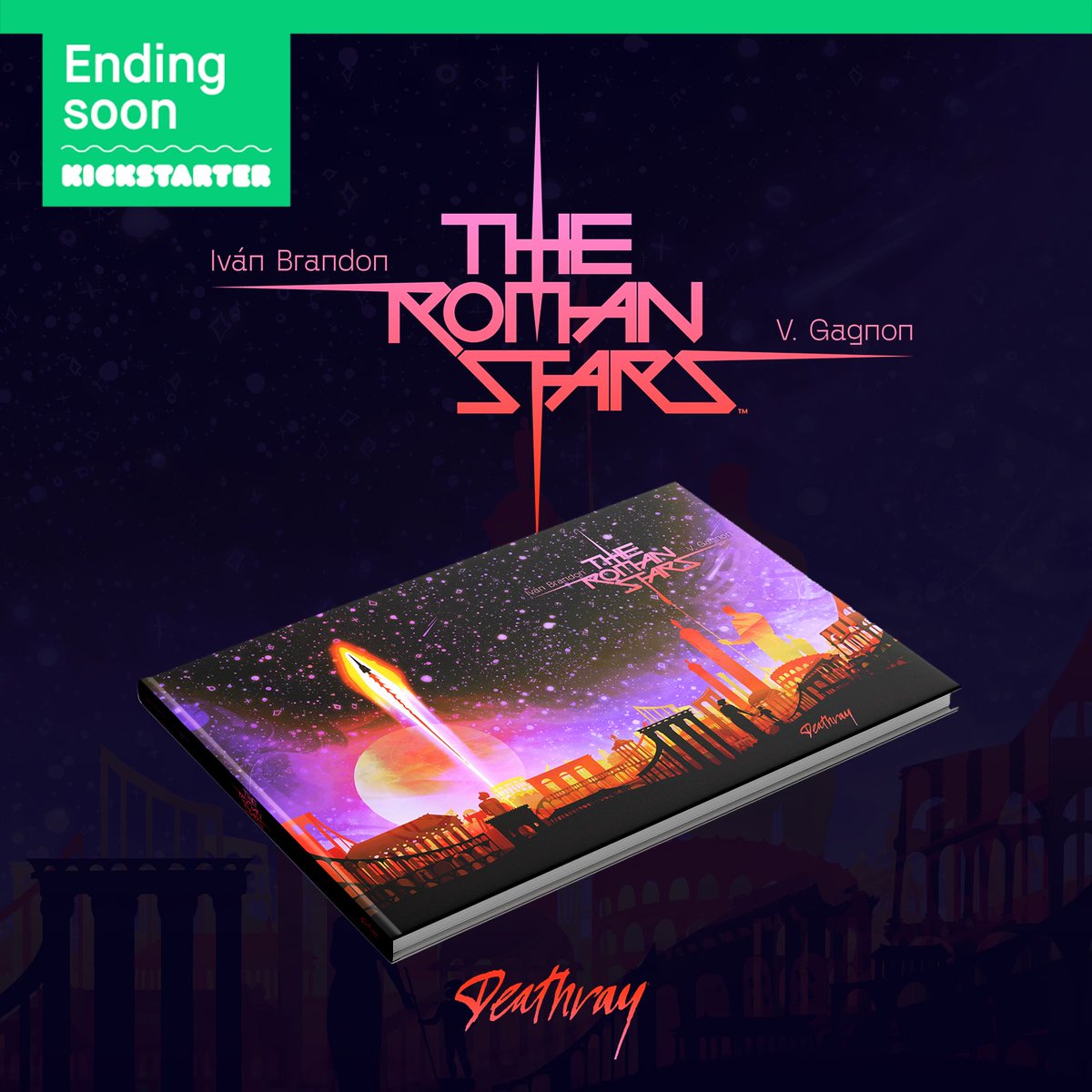 🚨ONLY 72 HOURS LEFT to own a piece of Roman history!   📷 THE ROMAN STARS from Iván Brandon &amp; @wyrmsfornerves only on <a href="/Kickstarter/">Kickstarter @ CES 🚀</a> 

kickstarter.com/projects/ivanb…