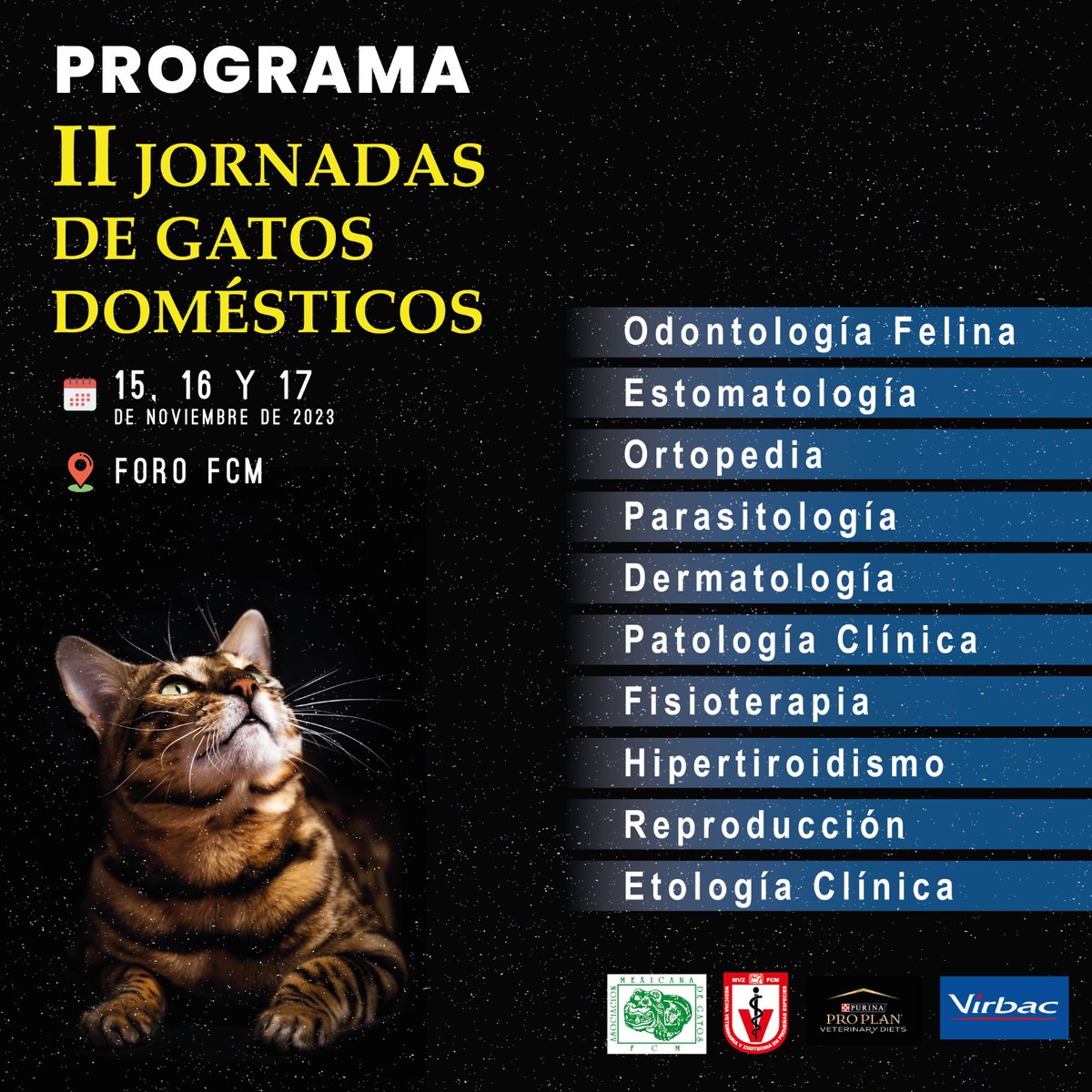 acmevez's tweet photo. Te invitamos a participar en las Segundas Jornadas de Gatos Domésticos, donde podrás conocer más sobre diferentes temas, revisa la información e inscríbete aquí: https://t.co/Ez1vOOx9tK
MODALIDAD PRESENCIAL. Foro @FedCanofilaMex   Zapotecas 29, colonia Tlalcoligia, info@fcm.mx https://t.co/ESY0t26apT