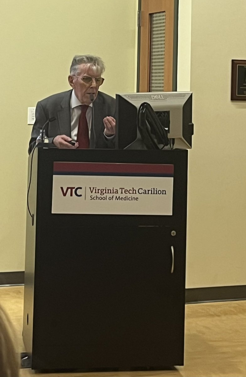 Had a wonderful time speaking with Dr Ronald Harden before he gave the Vari lecture at @vtcsom this afternoon