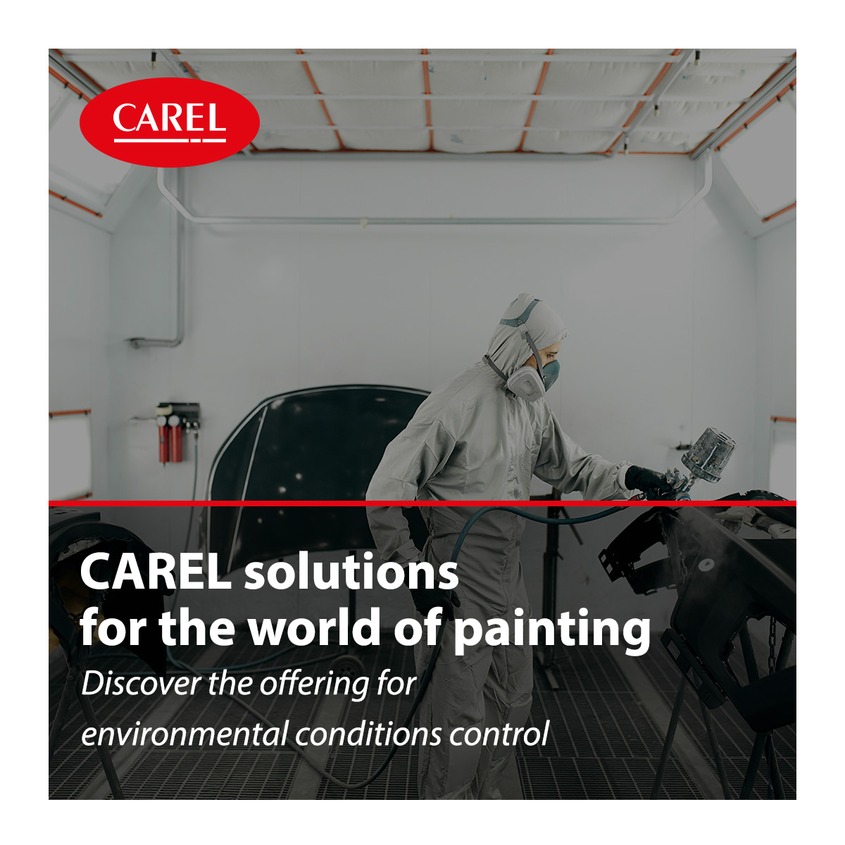 CAREL_group's tweet image. Our range of solutions for controlling the efficiency and quality of #Painting processes includes:
 
✅ #Humidifiers and sensors 
✅ #HeatRecovery units 
✅ ready-to-use scalable solutions to implement #AHU advanced logic 

Learn more: bit.ly/3Qid8jl