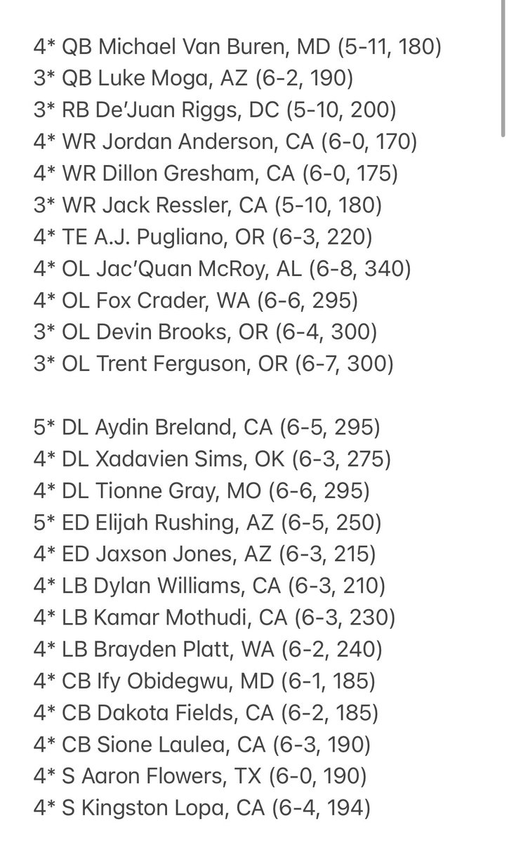 Oregon Recruiting tweet media