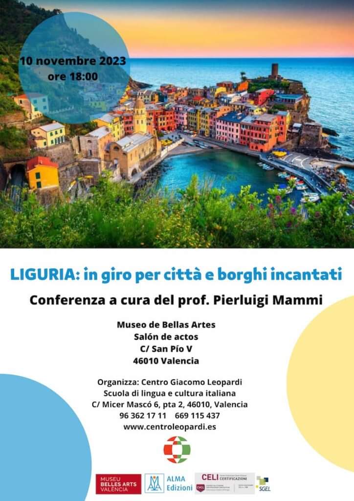 ‼️📣 PROSSIMA CONFERENZA!!!
Vi aspettiamo numerosi! 😉

#actividadesculturales #valenciacultura #liguria #regioniitaliane #regionesitalianas #Conferencias #conferenza #actividadesvalencia #comunidadvalenciana #ComunitatValenciana #clasesdeitaliano #linguaitaliana #culturaitaliana