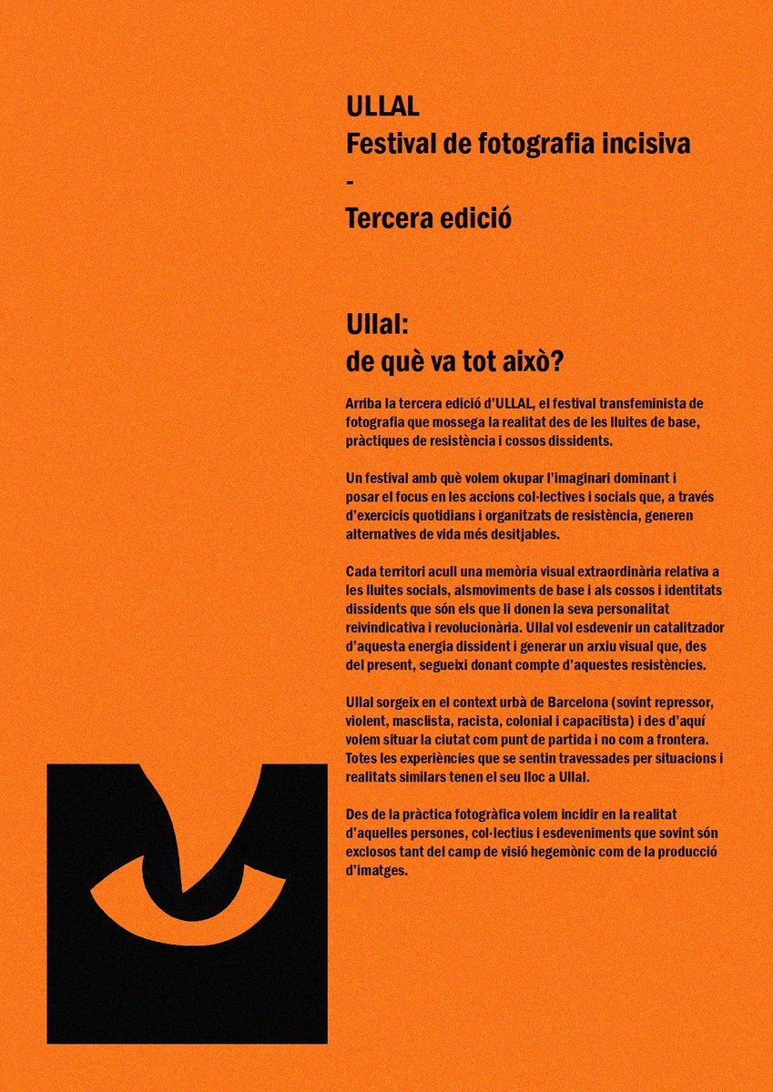 UllalFest's tweet photo. Des d'Ullal proposem okupar l'imaginari dominant i insistir de nou en alliberar la nostra capacitat imaginativa.  I ho volem fer juntis!🔥

Així, què? Us animeu a presentar-vos a l'edició 2024? Tota la informació que necessiteu, a les bases!🦷

https://t.co/VLOHKT1Fnf

#UllalFest https://t.co/CrTtBKovAz