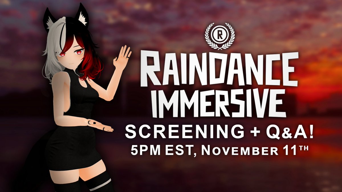 Want to be a part of the premiere of our short film 'Emergence'? Join us at 5PM EST on November 11th in #VRChat to watch the film at #RaindanceImmersive! 

SIGN UP for the event using the link in our bio! 📽️