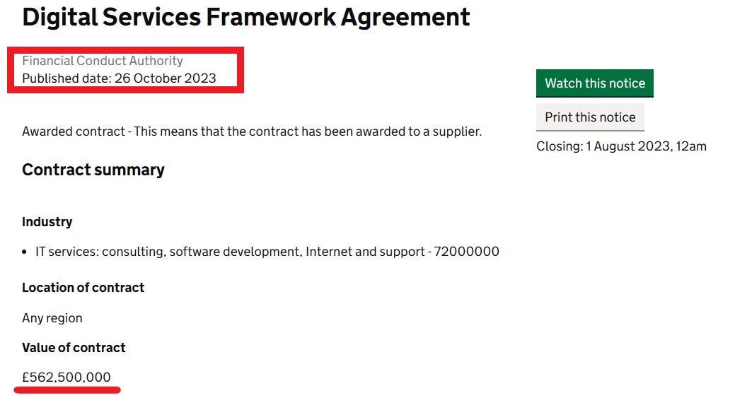 RussellScott1's tweet image. 🚨In other news..

⏩Infosys the firm founded by Rishi Sunak's father-in-law has been named as a "partner" on the Financial Conduct Authority's (FCA) 4-year, £562m framework agreement. ⤵️👀

contractsfinder.service.gov.uk/notice/9667acd…