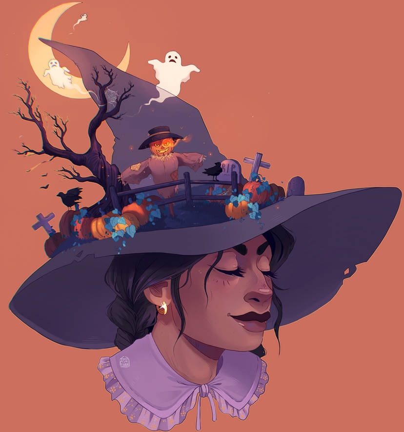 「"Resting Witch Face" by ashtree-house ()」|DeviantArtのイラスト