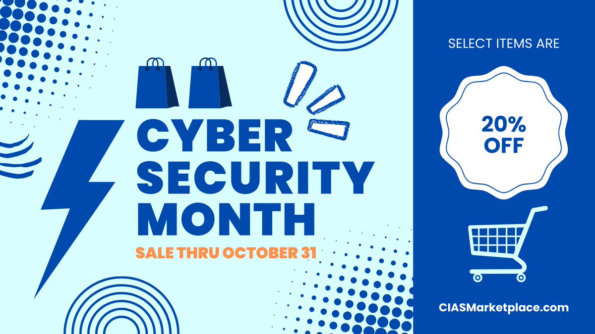Cybersecurity Awareness Month is coming to a close and so is our sale! Take advantage of 20% off discounts on all booster cards and accessories through Tuesday, October 31st. Visit our online store at bit.ly/CIASMarketplace. #tabletopgaming #k12 #stem #cyber
