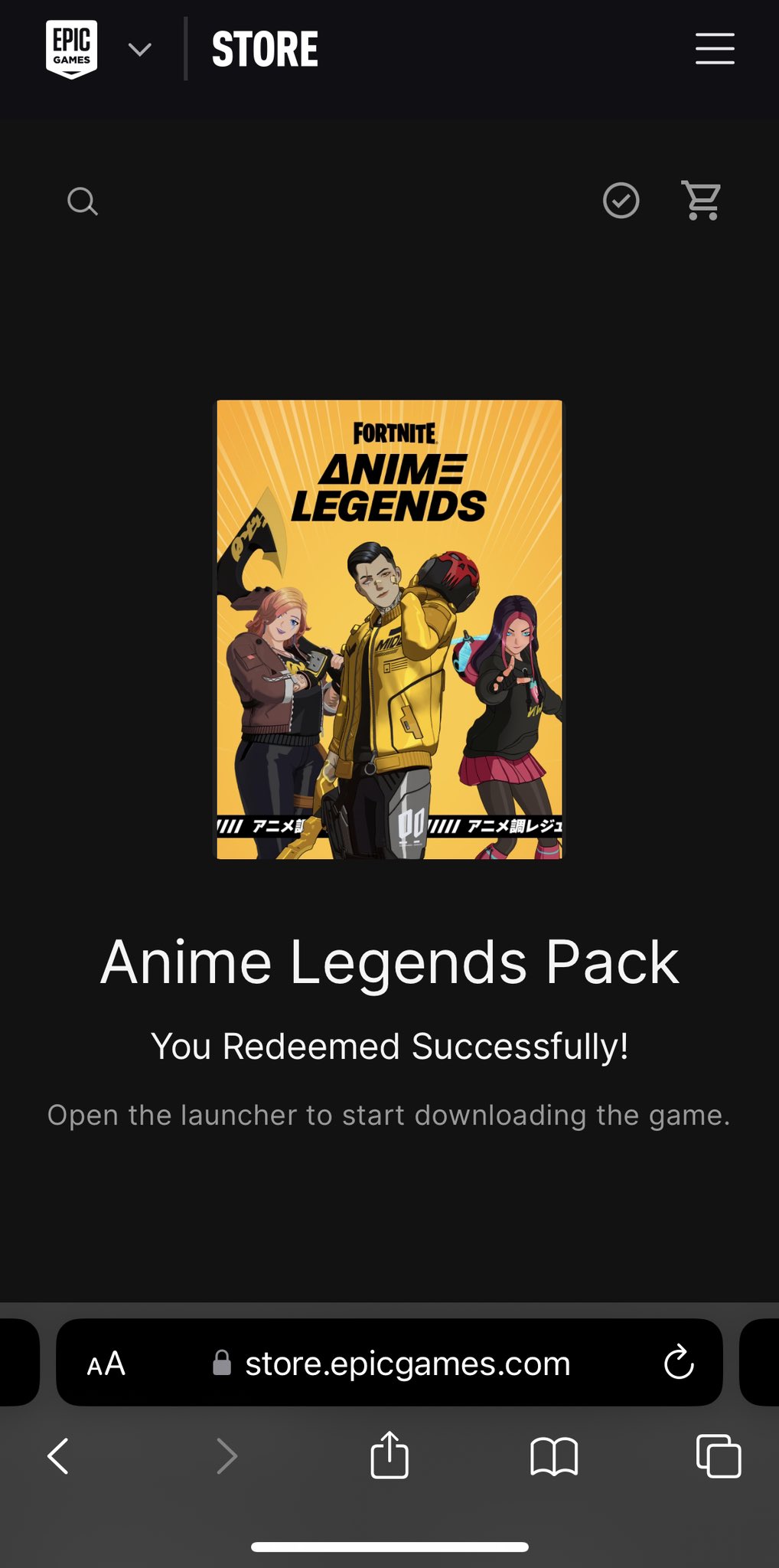 Anime Legends Pack - Epic Games Store