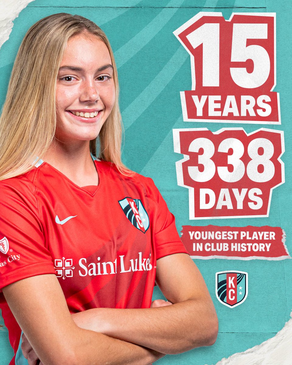 thekccurrent's tweet photo. 𝓗𝓲𝓼𝓽𝓸𝓻𝔂 𝓶𝓪𝓭𝓮 ✨
 
At 15 years, 338 days, @AlexPfeiff17 is the youngest signing in KC Current history 🤯 https://t.co/mCiwxMRzod
