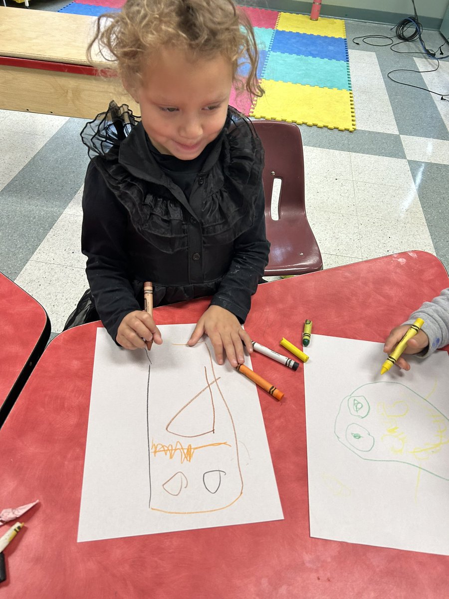 Today we read “What a Monster” and made our own classroom monster, and then students made their own!