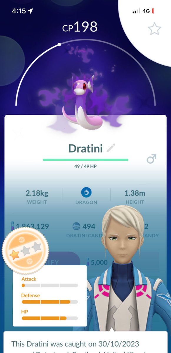 pillshin's tweet photo. Let’s go #shinyshadowdratini #Pokemongo https://t.co/opawCaGhBW