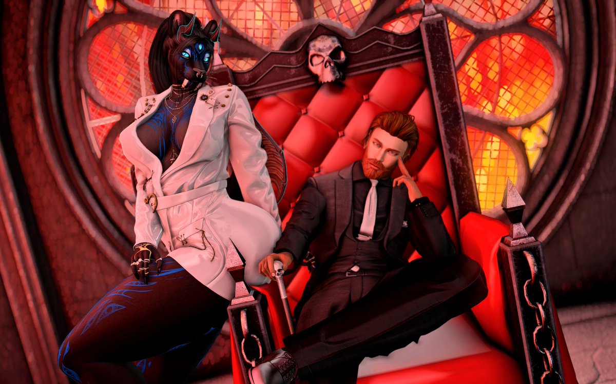 Prepare for trouble!!
And make it double.

📸: <a href="/RemiJCrowley/">The Demon Remi J. Crowley</a> 

#SecondLife | #SL | #VirtualPhotography | #furry