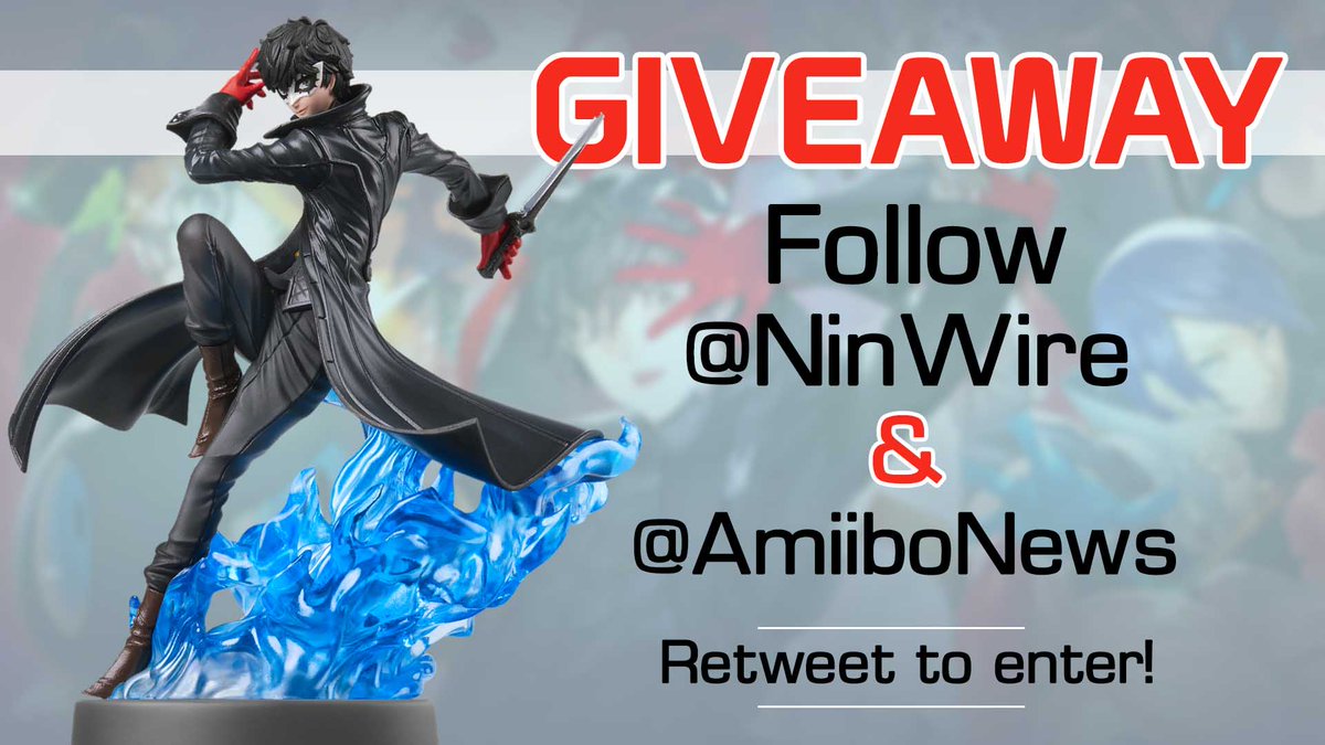 NinWire's tweet photo. It’s giveaway time! Win a Joker amiibo from @NinWire &amp; @AmiiboNews! Follow both and retweet to enter. Winner selected on November 7th! A second winner will be selected if this post gets 2,000 retweets. Good luck! https://t.co/b96XzFNyfm