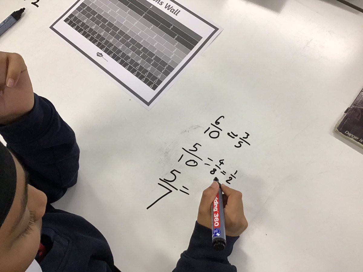 This morning we have been finding equivalents to simplify  fractions #BartonClough #wearebrightfutures