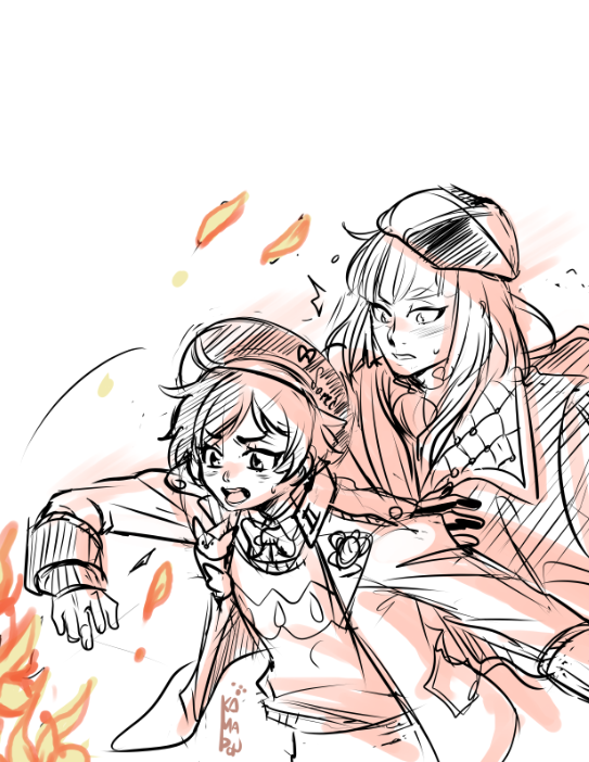 kamapon's tweet photo. A boy protecting his boyfriend
#glomas sliiiight spoilers*
#twst #twistedwonderland #rookneige #neuh https://t.co/QkLJyeUxkA