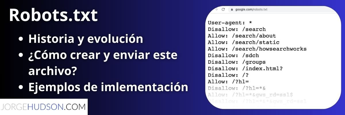 imJorgeHudson's tweet photo. El archivo Robots.txt, hay gente en #SEO quien dice que Google se lo pasa por el forro (y a veces es verdad) pero es de vital importancia que lo conozcas y cómo configurarlo.

👇 Descubre para qué sirve este archivo y cómo usarlo en tu beneficio
https://t.co/LwNQOzPDFu https://t.co/HVuDPhsDib