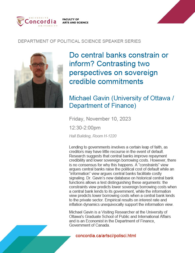 CUPoliSci's tweet photo. Happy Monday, people ✨Poli Sci Speaker Series: don't miss this captivating presentation this Friday @ 12:30pm! #ConU #polisci
📍 H-1220 https://t.co/FDQLrJu0Tk