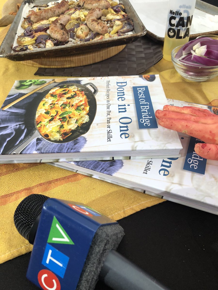 Sheet pan Sausage Apple Bake coming up <a href="/CTVKitchener/">CTV Kitchener</a> from the new <a href="/thebestofbridge/">Best of Bridge</a> Done In One cookbook