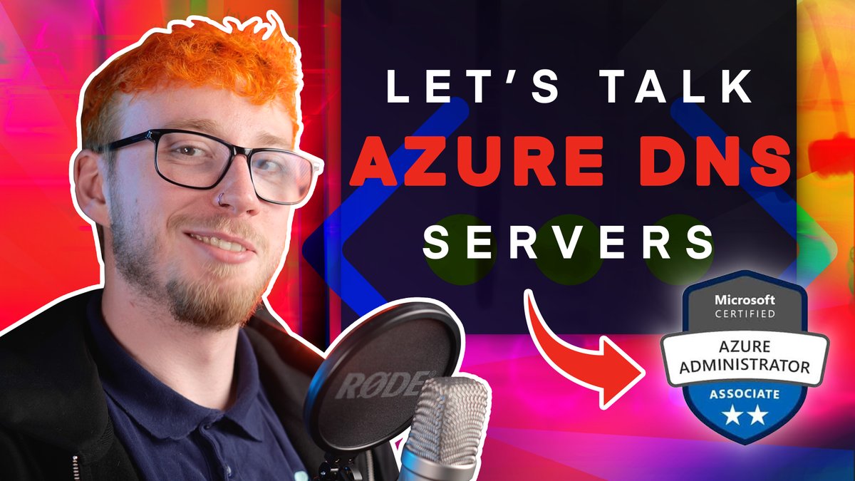 New video dropped 🚨
Welcome to the world of Azure DNS Servers.
Delve into a deep dive on just how these DNS servers are built and managed within an Azure environment with Conor, your own personal tour guide of the (Azure) cloud. 🗺☁
youtube.com/watch?v=763mFy…
#AzureCloud  #Azure