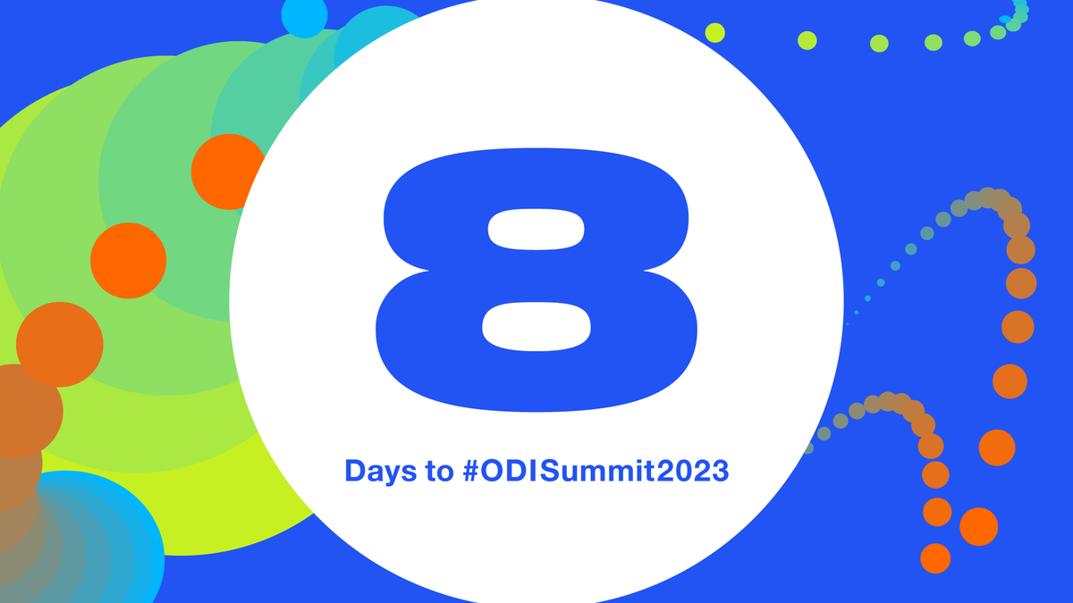 ODIHQ's tweet image. 8 days to go until the #ODISummit2023 with inspiring sessions on topics including net zero data, the AI hype cycle and advancing trust in data. 

Claim your free ticket to join us online 👉 hubs.li/Q0274kw00 
#DataChanges