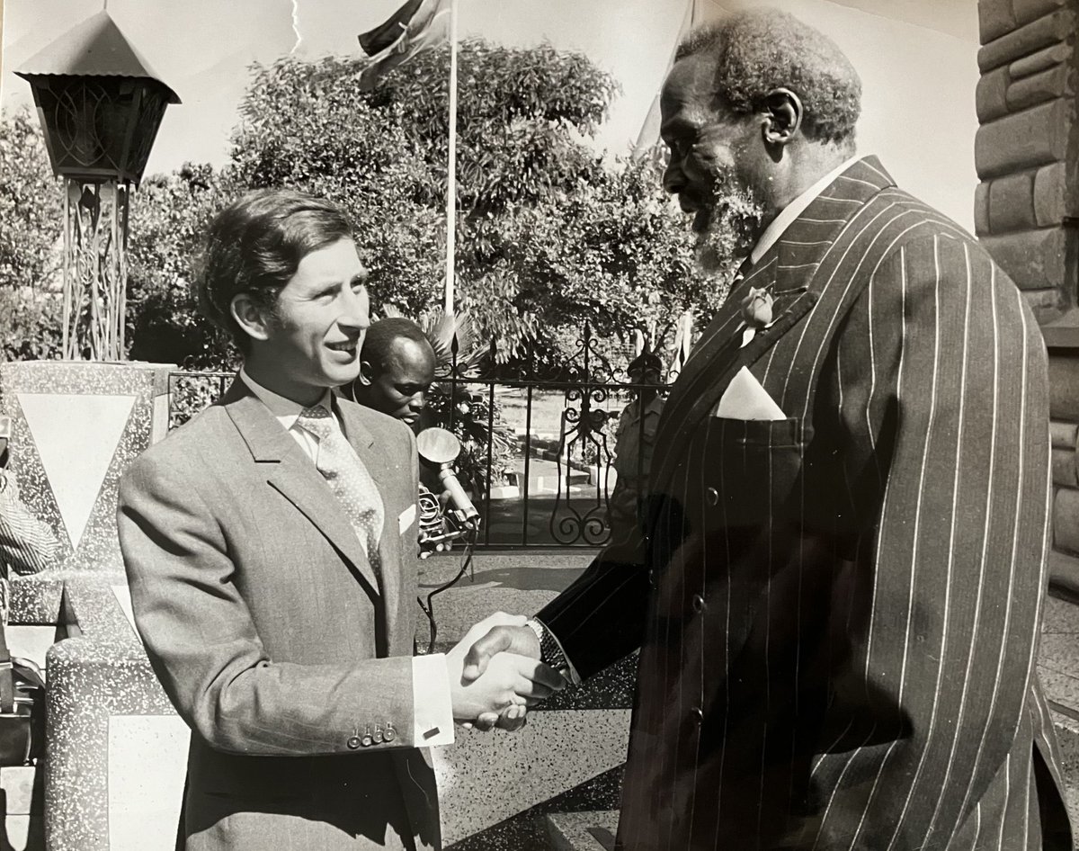A 1963 photo of King Charles, then Prince Charles and Kenya's Prime Minister Mzee Jomo Kenyatta, taken in Gatundu. (Photo Courtesy: Royal Collection Trust) #RoyalVisitKenya https://t.co/pv2SgIThIZ" / X