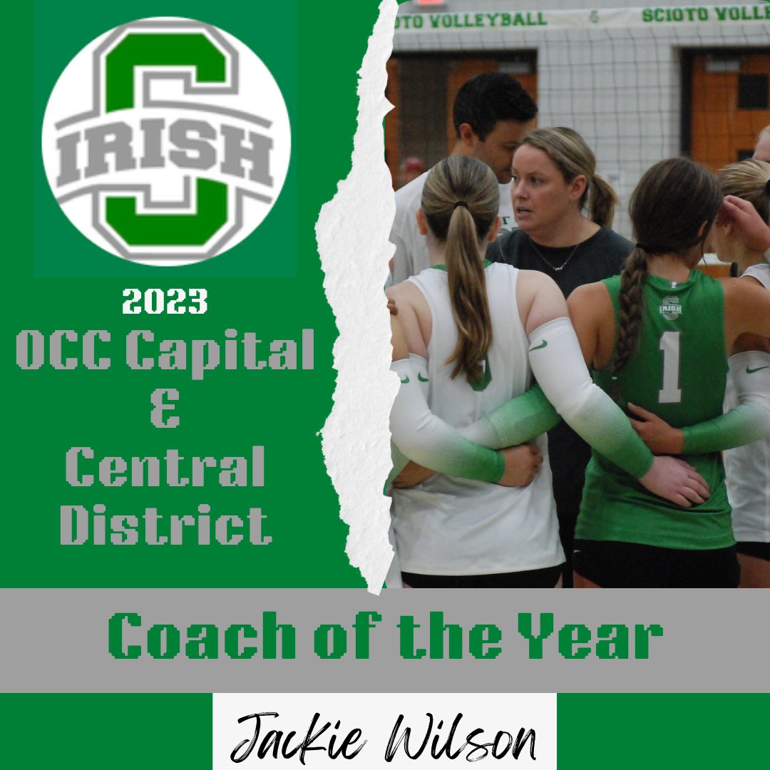OCC Capital Coach of the Year AND Central District Coach of the Year!!! Jackie Wilson!!! <a href="/DSHSLVB/">Scioto Volleyball</a>