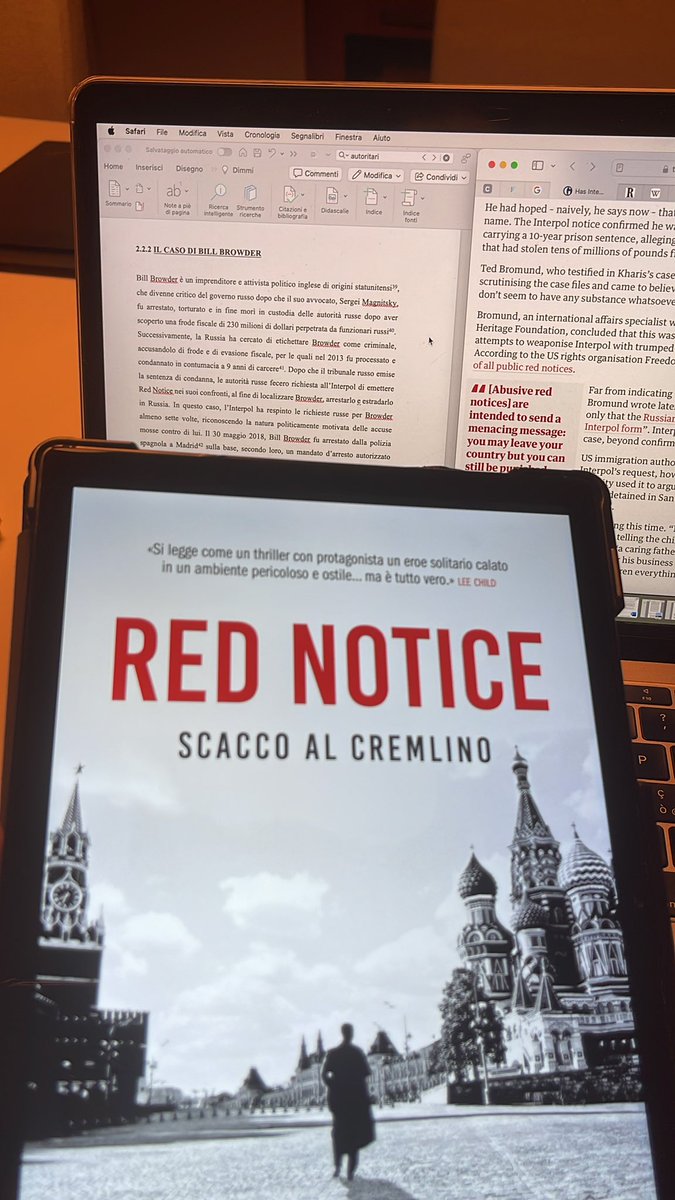bennimeni's tweet photo. writing my dissertation on Interpol and the abuse of red notices (especially by Russia). Amazing book @Billbrowder . Thank you for sharing  your story. https://t.co/vHyz3jaMZk