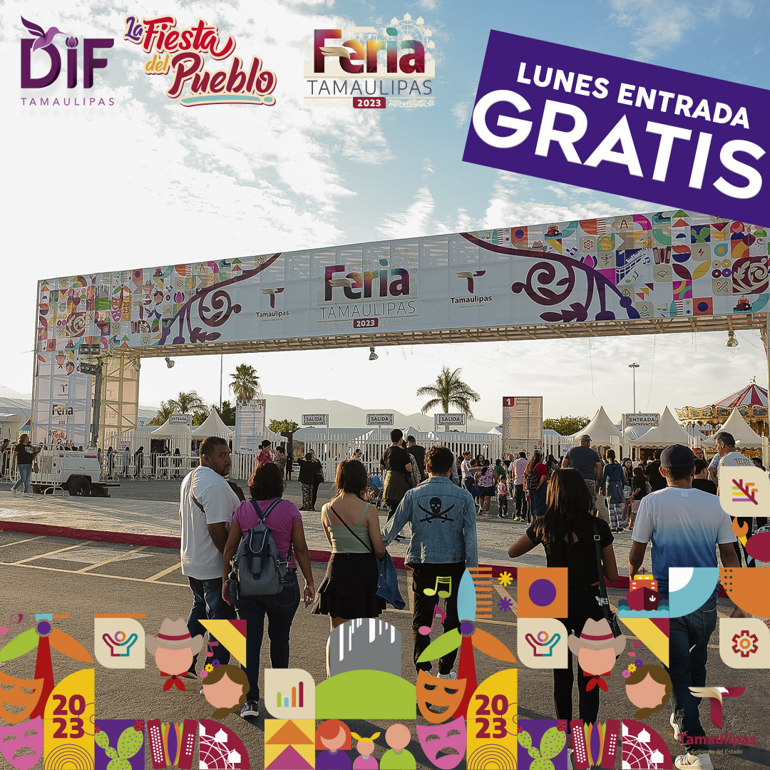 ¡Vamos a cerrar con broche de oro la #feriatamaulipas2023!
Hoy último día de actividades con muchas promociones.
📷ENTRADA GRATIS
📷VENTA DE PULSERA MÁGICA ($300)
Te esperamos a partir de las 5:00 p.m. #LaFiestaDelPueblo