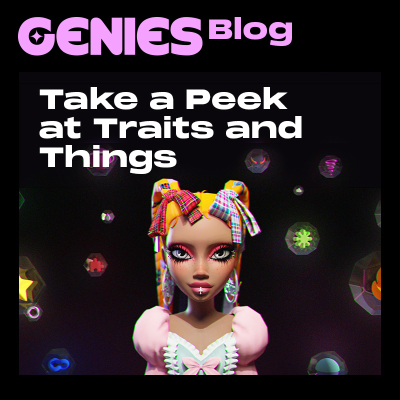 We’ve shared the vision for Genies Party, our avatar social network. But now let’s get into the tech that lays the foundation for the whole interoperable ecosystem: introducing our Traits Framework &amp; “Things” 
blog.genies.com/a-peek-at-our-…
