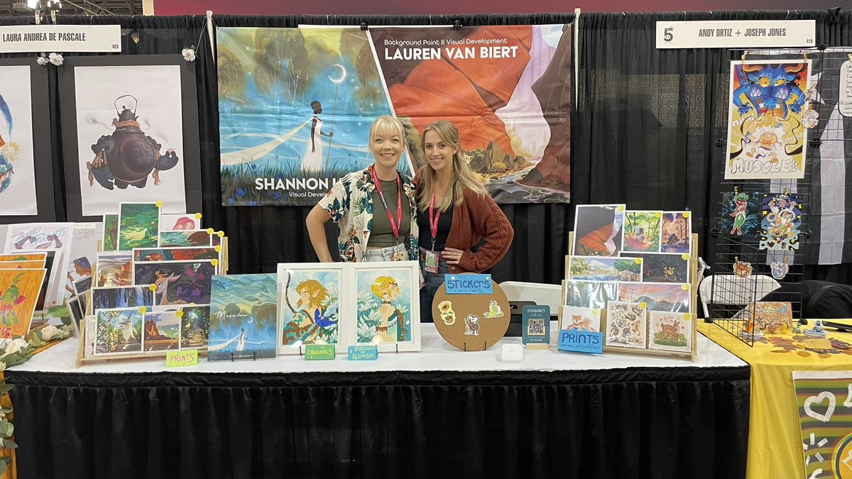 Lightbox Expo was amazing this year!! Thanks to all who stopped by to chat, look, or even just say hi! My heart is full and it was so good seeing new and family faces!! Thank you all!!!! ☺️✨❤️ @LightBoxExpo @Lvbdraws #lightboxexpo2023