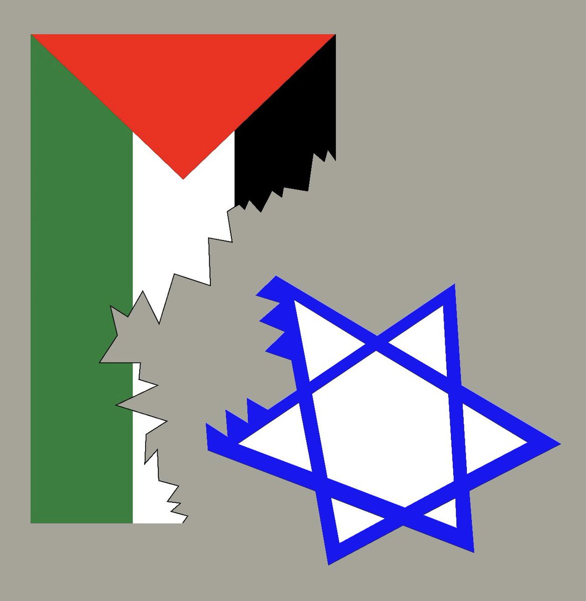 This is the story of the Israeli state eating up the Palestinian territories, nothing else.
I understand that it is difficult for some to recognize this injustice, but I nevertheless believe that is the only path to peace. How many more innocent victims on both sides?!
Ceasefire!