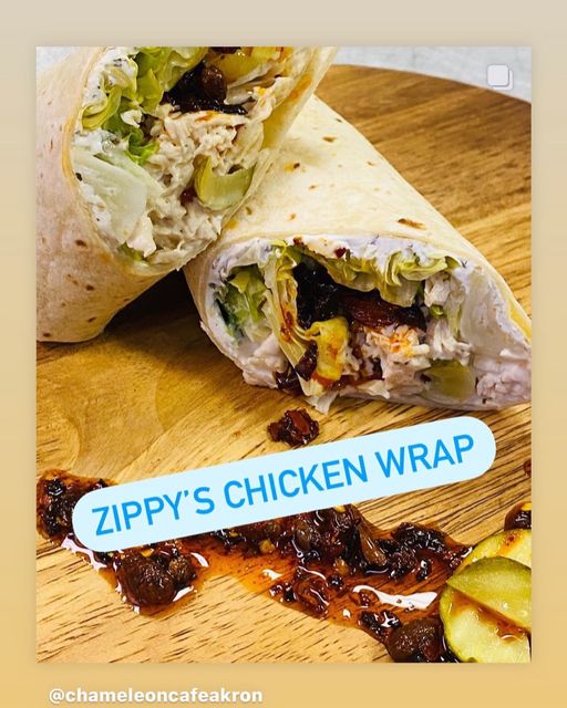 Check it out: <a href="/ChameleoncafeAK/">CHAMELEON CAFE AKRON</a> has a new wrap named in honor of <a href="/uakron/">The University of Akron</a> Superstar, Zippy! 
<a href="/_UAambassadors/">University Ambassadors</a> <a href="/UAStudentLife/">University of Akron Student Life</a> @UAkronNews #downtownAkron #AkronFood