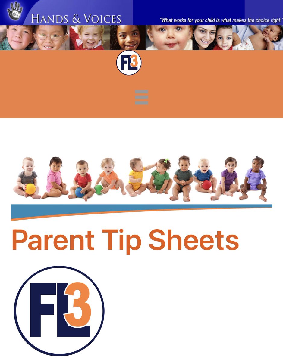 H&V FL3 Center’s Language & Literacy Resources for families!
Here, you will find eight tip sheets for parents/caregivers that include fun, everyday activities to enhance a child’s language development.

handsandvoices.org/fl3/topics/tip…