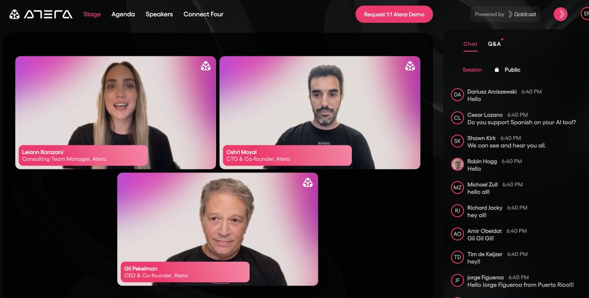 AteraCloud's tweet photo. Live Q&amp;A starting nowwwww! #AIpoweredIT https://t.co/MVBnyAdC7b