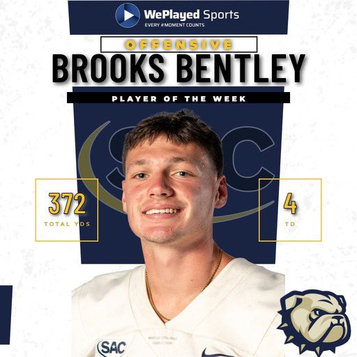 Not a bad day at the office for the kid! 😎 Great team win this past weekend! @WingateFb #OneDog