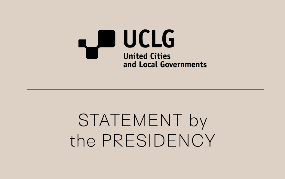 The UCLG Presidency commits to give voice to the voiceless and insist on being close to all victims wherever they may be and put City Diplomacy at their service. Read it here: shorturl.at/fmvD2