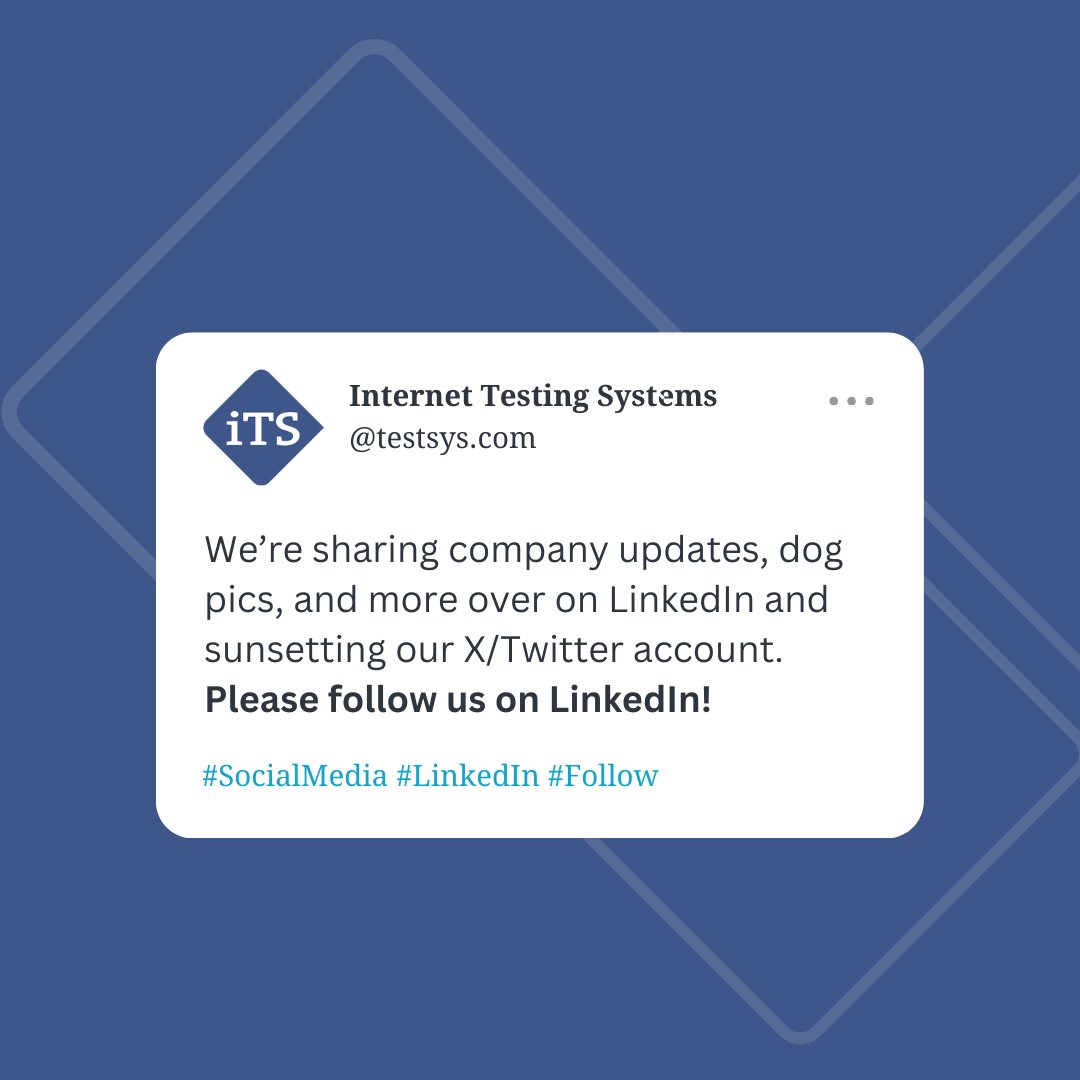 Internet Testing Systems tweet media