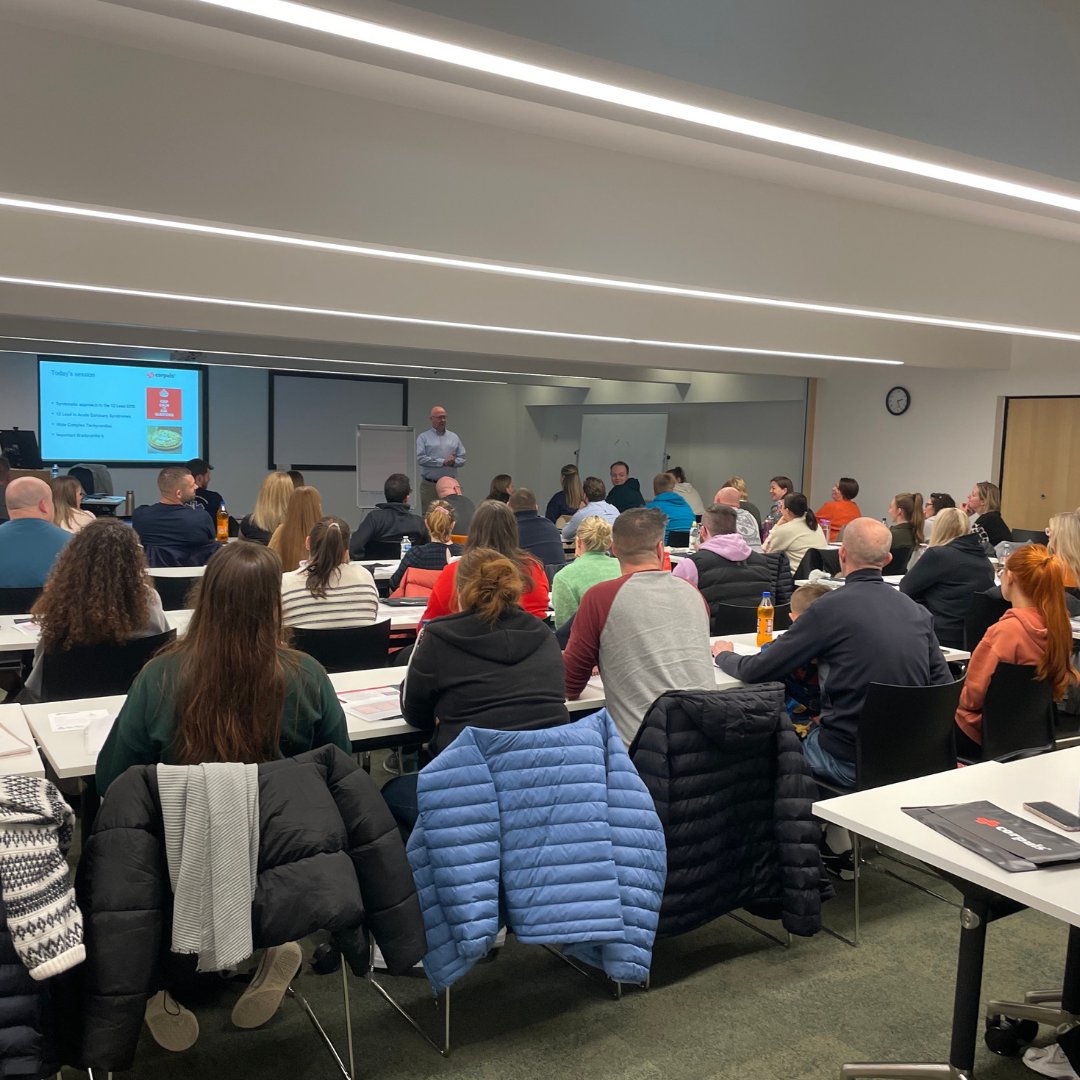 OrtusTechUK's tweet photo. We want to extend a huge thank you to Mark Whitbread for his informative and engaging session on ECGs at the Glasgow Caledonian University. We appreciate everyone who attended, your response was overwhelmingly positive! #corpuls #ECG https://t.co/uhJlwKrSNQ
