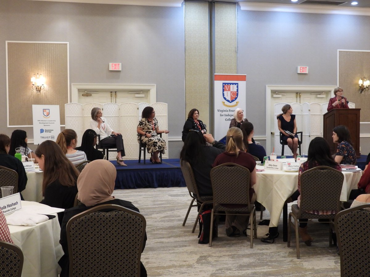 VFIC15's tweet photo. The 2023 Women's Leadership Development Summit kicked off with Leadership Lessons from Trailblazing Women, moderated by Ali Bayler on Thursday, October 26. She was joined by Danielle Fitz-Hugh, Cheryl Reever Moore, Mary Allen Waller &amp; Polly White. #securingbrighterfutures https://t.co/j2UMmZHMAi