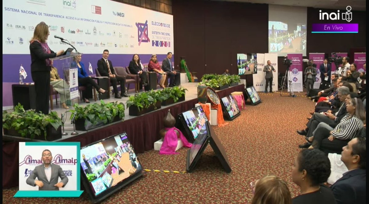 Inicia la Ceremonia inaugural de la Jornada Electoral para las Coordinaciones del <a href="/CONAIP_SNT/">Sistema Nacional de Transparencia</a> 2023-2024.
La Coordinadora de la Comisión de Capacitación,  Educación y Cultura del <a href="/CONAIP_SNT/">Sistema Nacional de Transparencia</a>, <a href="/GuadalupeRmrz/">Guadalupe Ramirez Peña</a> presente. 
#EnVivo ▶️ youtube.com/live/8W1F2aSos…
