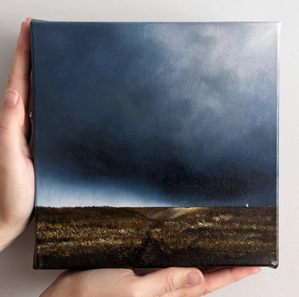 Hi Everyone! I have three mini moody paintings remaining on my shop 😁 Go check them out 💫
amberbrunsdenart.etsy.com

#art #affordableart #oilpaintings #arte #kunst #ArtistOnX #landscapeart #clouds #landscapes #artlovers #artbuyers #artforsale #artistsupport #stormclouds