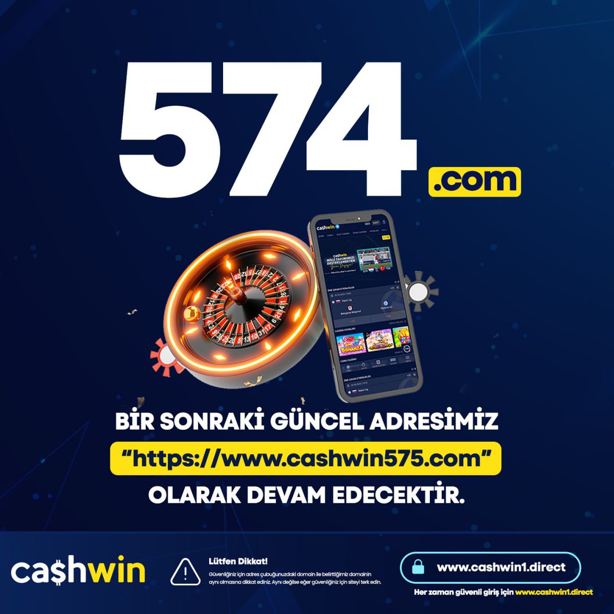 Giriş adresimiz cashwin574.com olarak güncellenmiştir.