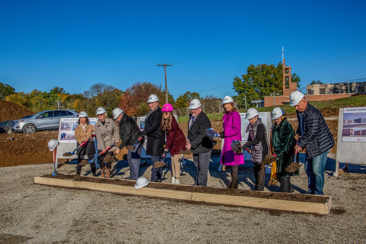NKCSchools's tweet photo. A big thank you to all who joined us at the groundbreaking ceremony on this chilly morning, marking the start of a new chapter as we bring together the Lakewood &amp; Winnwood school communities. We've set the stage for an amazing new learning space to welcome students in Aug. 2025! https://t.co/IGwj3kviYd