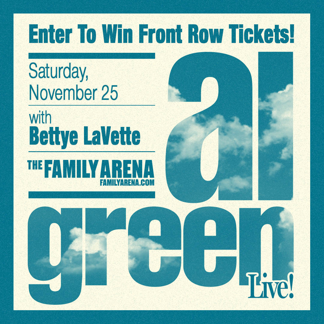 TheFamilyArena's tweet photo. 🚨 Click the link to win FRONT-ROW tickets to see @algreen! 🎫😍 Experience Eleven-time GRAMMY® Award-winning soul icon and Rock &amp; Roll Hall of Fame® inductee live in concert! 🎤 Click to enter now! 🎉 #FrontRowTickets #AlGreen #SoulMusic https://t.co/xFKgHwmanW https://t.co/fFRLxWP2kf