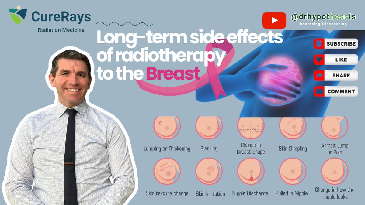 CureRays's tweet photo. While radiation therapy triumphs over breast cancer, it's important to acknowledge the long-lasting side effects like skin changes and fatigue, a testament to the strength of survivors who endure and thrive, reminding us that the battle may be won, but the journey continues with unwavering resilience and hope.

Watch this brief educational video where Dr. Hess, Director of CureRays, discusses the long-term side effects of radiation therapy for lung cancer. 
Click to watch: https://t.co/9BWz6yX1Hx
#CureRays #radonc #laketahoe #grassvalley  #cancertherapy #cancercare #breastcancerawareness 

CureRays is committed to sharing valuable information with our community about cancer screening, management, radiotherapy, and more. Explore our website and social media platforms!
Website: https://t.co/Kkb0ZhQBj7
Facebook: https://t.co/Q6VeC7bKlv
Instagram: www.https://t.co/IRdVe9DGLL
Twitter: https://t.co/caDYysDHjl
YouTube: https://t.co/yvLvLiCtbA